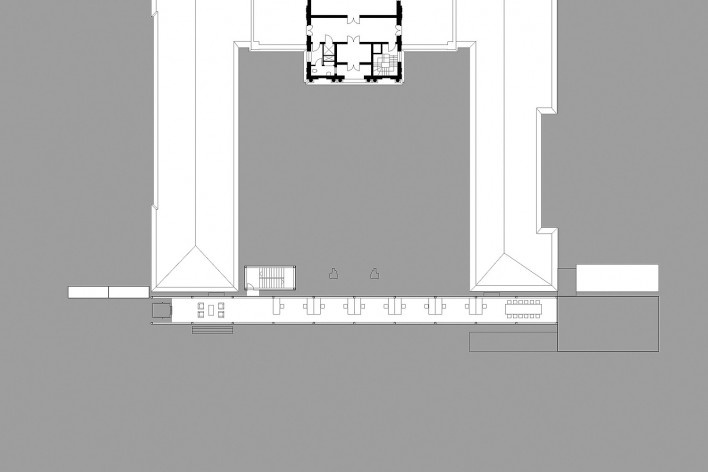 Oficina de desenho urbano MCB, planta superior do anexo, São Paulo, 2011