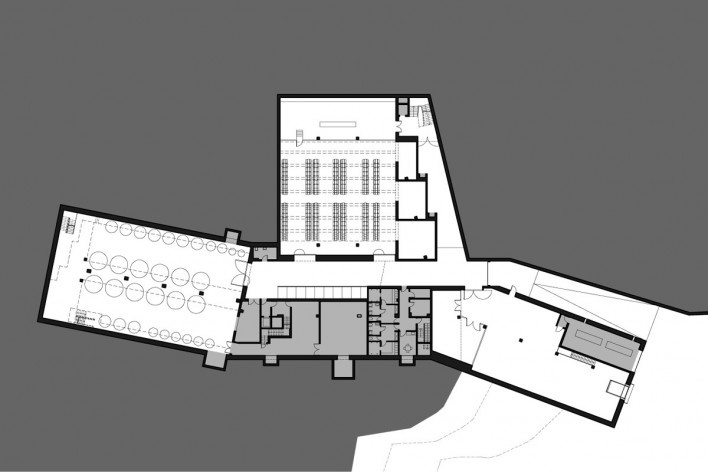 Planta baja. Bodega Institucional La Grajera. Virai Arquitectos. Londroño, España, 2011<br />divulgación 