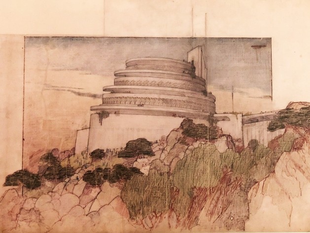 The Gordon Strong Automobile Objective, Frank Lloyd Wright, mostra “The Human Insect: Antenna Architectures 1887-2017”<br />Foto Ana Tagliari / Wilson Florio, 2018 