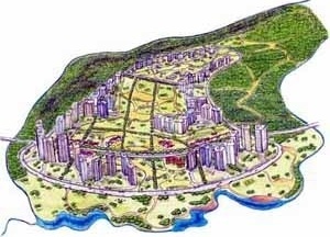 Exemplo de ocupação de um trecho de várzea<br />Imagem dos autores do projeto 
