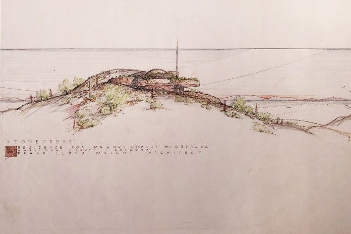 Stonecrest, Residence Robert Herberger, Frank Lloyd Wright, mostra “The Human Insect: Antenna Architectures 1887-2017”<br />Foto Ana Tagliari / Wilson Florio, 2018 