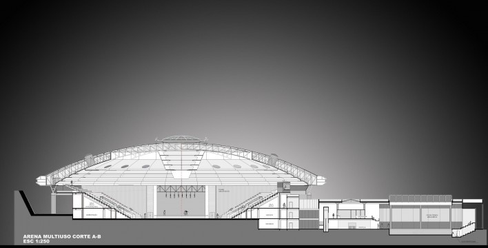 Cortes da Arena<br />Imagem dos autores do projeto 