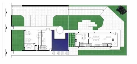 Planta pavimento térreo<br />Imagem dos autores do projeto 