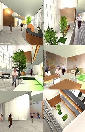 Perspectivas internas <br />Imagem do autor do projeto 