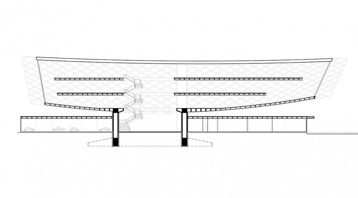Oslo Museum of Design, corte, Oslo, Noruega, 2000. Arquitetos Anne Vital Brustolin, Lorena Petrovich Pereira de Carvalho, Márcio Moraes Valença, Nilberto Gomes de Souza e Yuri de Souza Duarte<br />Imagem divulgação/ Disclosure image  [Switchcompetition]