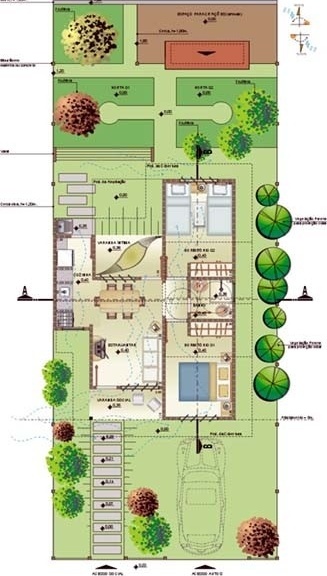 Planta baixa – implantação<br />Imagem dos autores do projeto 