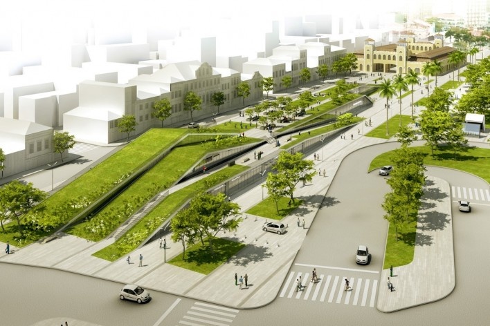 Perspectiva geral<br />Imagem dos autores do projeto  [Equipe premiada]