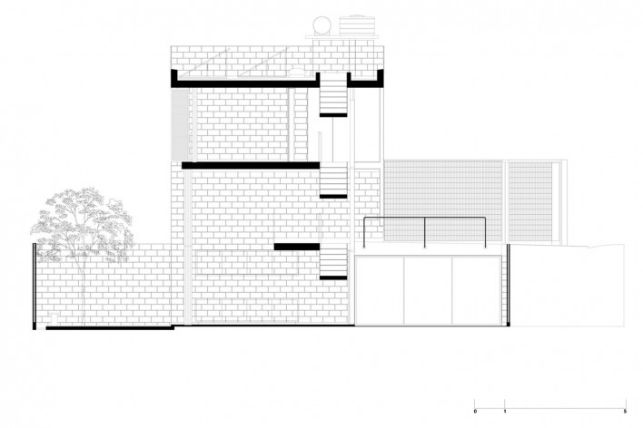 Casa Maracanã, São Paulo, seccion B. Terra e Tuma arquitetos associados.