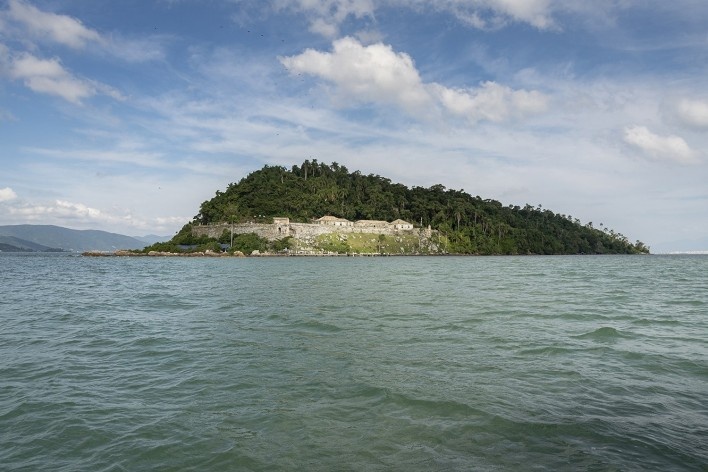 Fortaleza de Santo Antônio, Ilha de Ratón Grande, Florianópolis<br />Foto Ronaldo Azambuja 