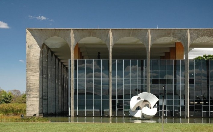 Palácio do Itamaraty, Brasília DF, arquiteto Oscar Niemeyer<br />Foto Frederico de Holanda 