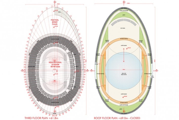 Plan - New National Stadium in Tokyo [divulgação]