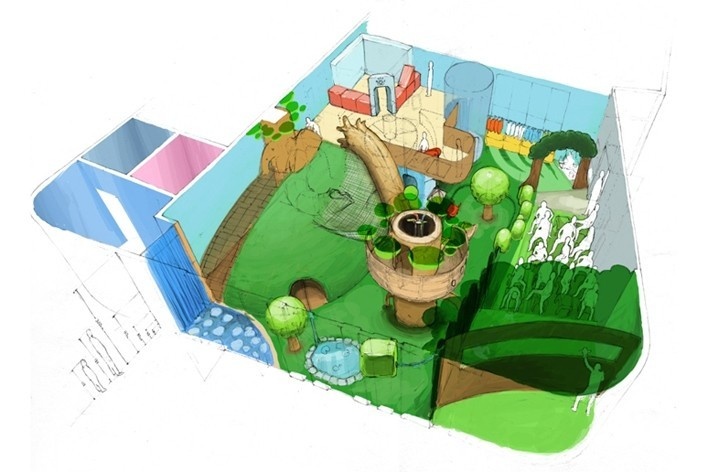 Diseño Museografico Ilustration Children's Room. Museo Interactivo de Ciencia y Tecnología, Parque explora. Medellín, Colombia. 2008<br />Imagene Andrés Roldan 