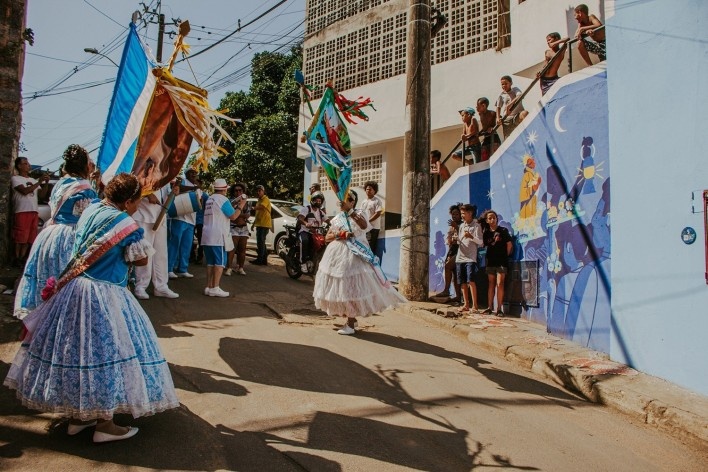 Rota do São Benedito, inauguração, Vitória ES. Arquitetos Juliana Lisboa e Renato Pontello / Cidade Quintal<br />Foto Thais Gobbo 