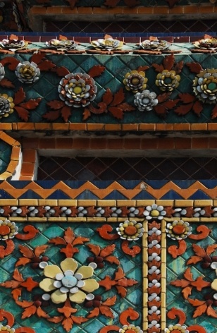 Detalles de la torre principal, Wat Arun<br />Foto Juliana Andrade 