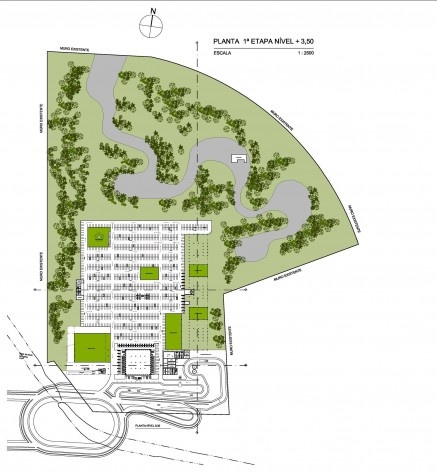 Concurso Sistema Fecomércio‐RS, planta 1 nível +3.5m, primeira etapa. Alípio Pires Castello Branco e equipe, 4º lugar, 2011