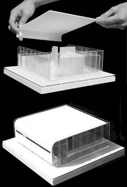 Maquete da unidade 60 m2<br />Imagem do autor do projeto 