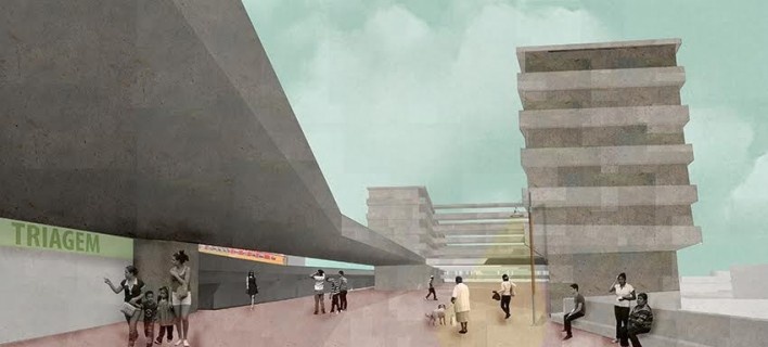 Extra muros, perspectiva observador. Tamar Firer, FAU UFRJ<br />Menção honrosa 