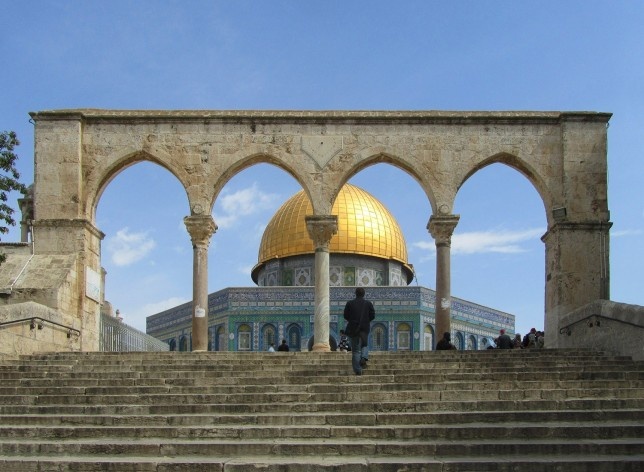 Espaços sagrados do Monte Moriah (Monte do Templo), Jerusalém<br />Foto Victor Hugo Mori, 2010 