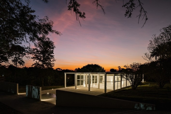 Pavilhão da Agrofloresta, Porto Feliz SP, 2023. Arquiteto Felipe SS Rodrigues (autor)<br />Foto Fran Parente 