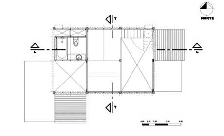 Planta – pavimento superior<br />Imagem dos autores do projeto 