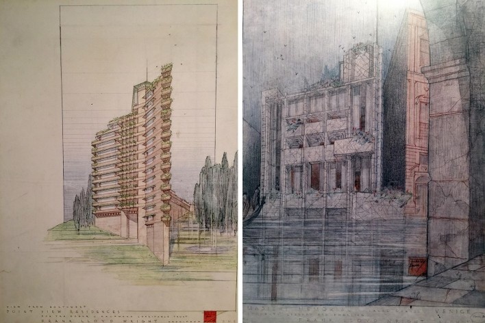 Point View Residences e Memorial Masieri, Frank Lloyd Wright, mostra “The Human Insect: Antenna Architectures 1887-2017”<br />Foto Ana Tagliari / Wilson Florio, 2018 