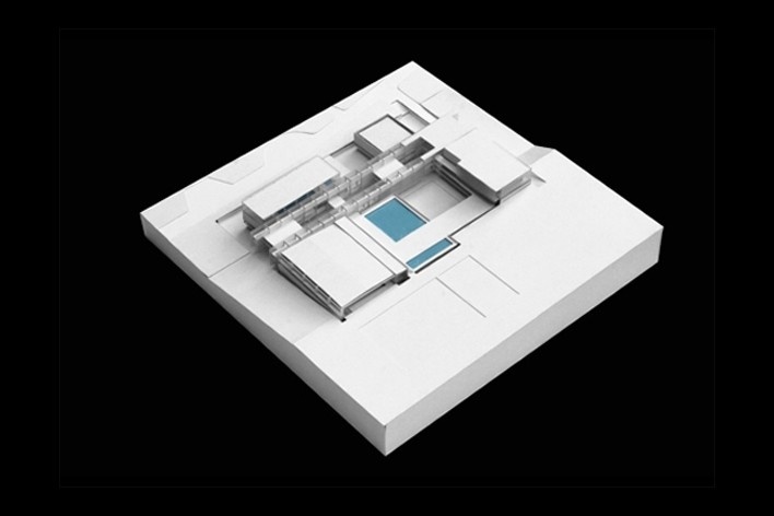 Concurso de Propostas Arquitetônicas para o futuro SESC Guarulhos, maquete, 10º lugar. Núcleo de Arquitetura + GrupoSP<br />Foto divulgação 