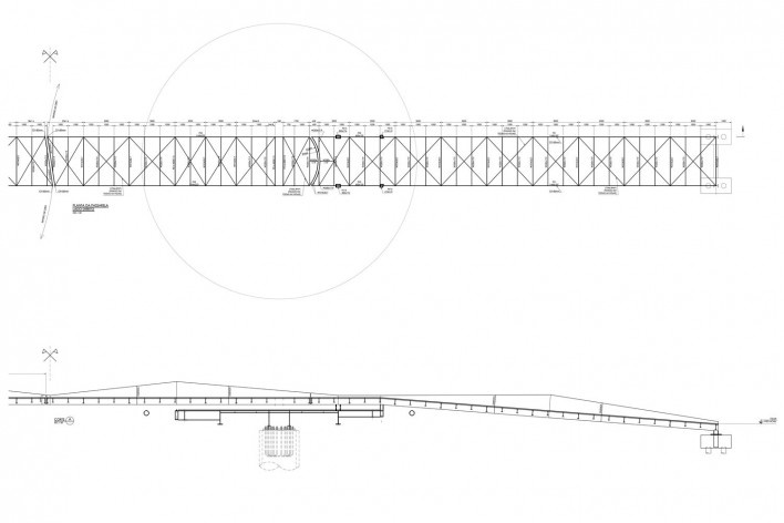 Bayer – Passarela sobre o Canal Guarapiranga, estrutura, São Paulo, 2013. Arquitetos Roberto Loeb e Luis Capote<br />Imagem divulgação 