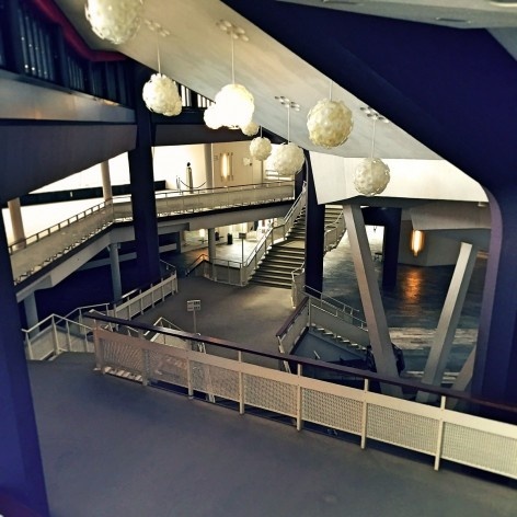 Sala de Música de Câmara, foyer e circulação, Berlim, arquiteto Hans Scharoun<br />Foto Fabiano Borba Vianna, 2016 
