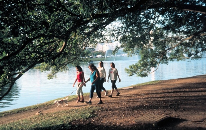 Lago do Parque do Ibirapuera<br />Foto Clayton Lino 