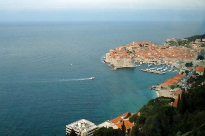 Visão geral da Cidade Antiga de Dubrovnik<br />foto Aline Martins da Silva 