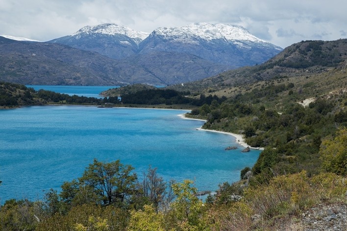 De Puerto Rio Tranquillo até bifurcação Cochrane – Chile Chico, Lago General Carrera<br />Foto Diana Souza 