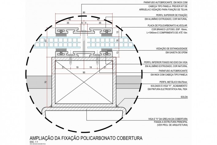 Arena da Juventude, ampliação cobertura em policarbonato, Parque Olímpico de Deodoro, Rio de Janeiro, RJ, Escritório Vigliecca & Associados<br />Imagem divulgação 