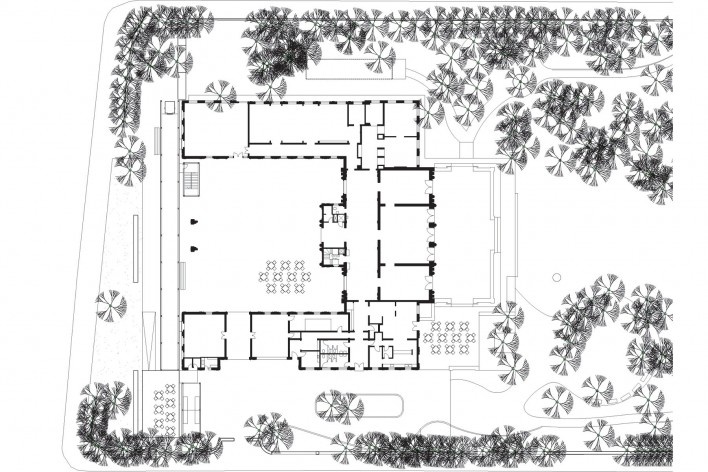 Oficina de desenho urbano MCB, implantação do anexo, São Paulo, 2011