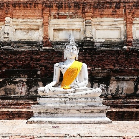 Templo de Wat Yai Chai Mongkhon, Birmânia<br />Foto Victor Hugo Mori 