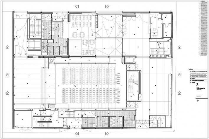 L’Auditori en Massanass. Planta baja. Carlos Gómez y Eva Álvarez, Gómez+Álvarez arquitectes, Valencia, España, 2009-2011.