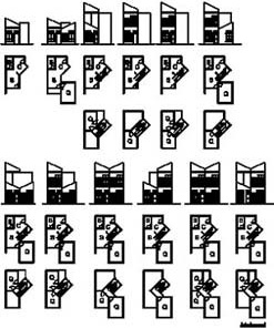 Variação tipológica do projeto<br />Imagem dos autores do projeto 