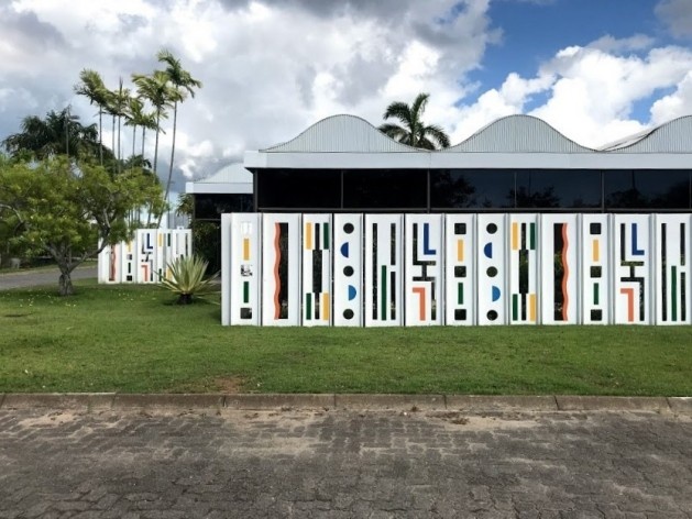 Arte integrada à arquitetura da saúde<br />Foto autores 