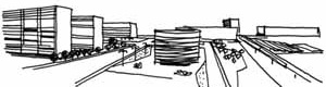 Croqui – Projeto Urbano<br />Imagem do autor do projeto 