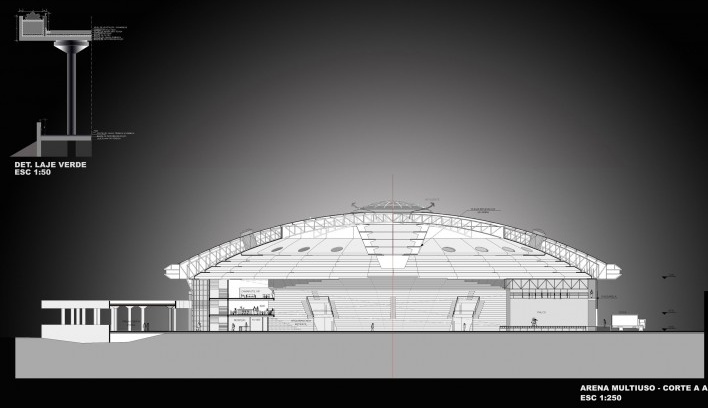 Cortes da Arena<br />Imagem dos autores do projeto 
