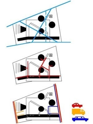 Circulações<br />Imagem dos autores do projeto 