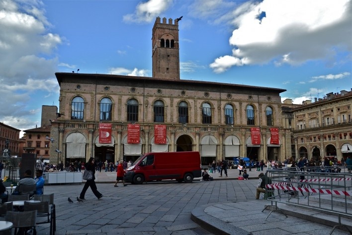 Piazza Maggiore, patrimônio edificado<br />Foto Fabio Jose Martins de Lima 