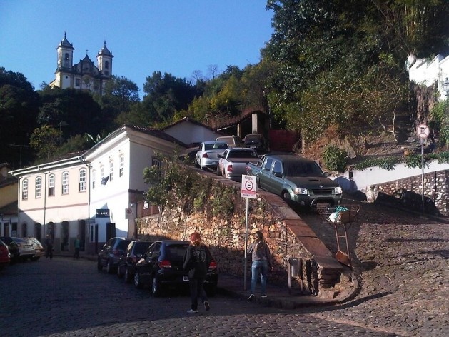 Ladeira de acesso à igreja São Francisco de Paula<br />Foto Abilio Guerra 