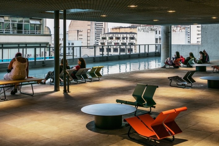 Sesc 24 de Maio, Paulo Mendes da Rocha + MMBB Arquitetos, São Paulo <br />Foto Nelson Kon 