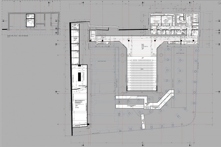 Sesc 24 de Maio, 2º subsolo, teatro, Paulo Mendes da Rocha + MMBB Arquitetos, São Paulo<br />Imagem divulgação 