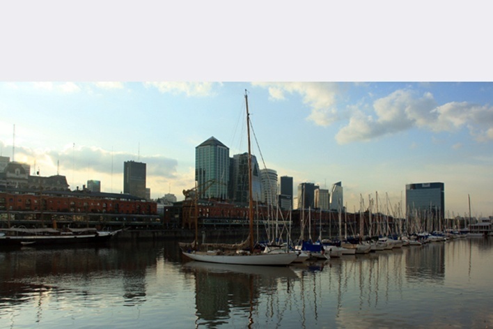 Vista geral de Puerto Madero<br />Foto Bruno Silveira Carvalho 