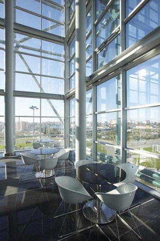 Tower Plaza.Vista interna, Regino Cruz Arquitectos, Vila Nova de Gaia, Portugal<br />Foto FG+SG 