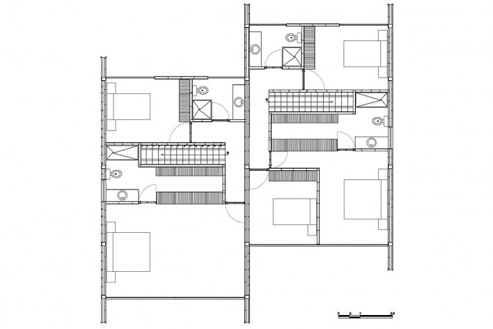 Casa Samaniego, planta alta, 2010. Arquitetos Pedro Samaniego, Edison Castillo y Augusto Samaniego [AyD]