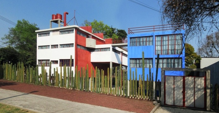 Casas-estúdio de Diego Rivera e Frida Kahlo, 1931. Arquiteto Juan O'Gorman<br />Foto Victor Hugo Mori 