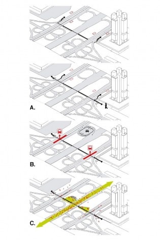 Diagramas. Concurso Passagens sob o Eixão. Segundo colocado<br />divulgação 