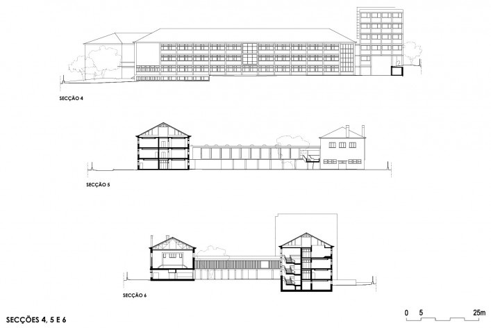 Escola Marquesa de Alorna, cortes 4, 5 e 6, Lisboa, 2008-2012 <br />Imagem divulgação 